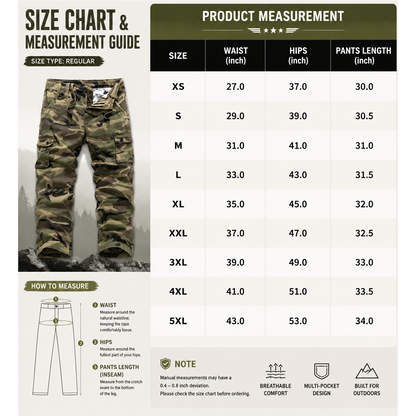 Men’s practical camouflage cargo pant