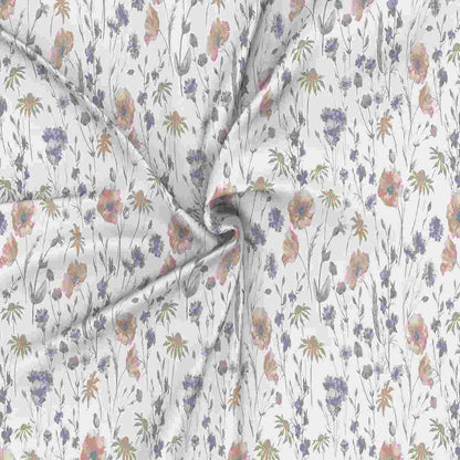 Regency Jamila Printed 210TC 100 %Cotton Pink Bed Sheet with Pillow Case
